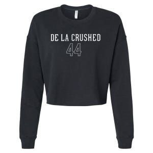 De La Crushed Cropped Pullover Crew