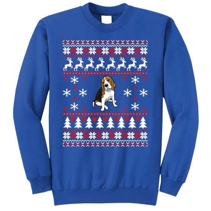 Dog Lover Christmas Funny Gift Beagle Ugly Christmas Cute Gift Tall Sweatshirt