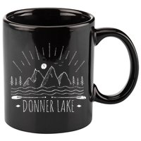 Donner Lake California 11oz C Handle Ceramic Mug