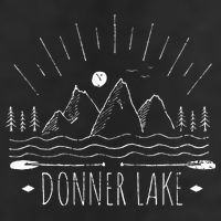Donner Lake California 11oz C Handle Ceramic Mug