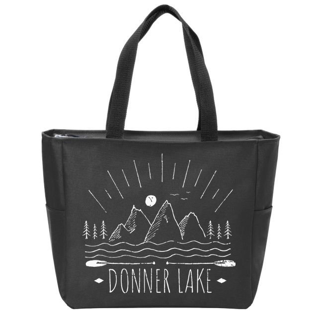 Donner Lake California Zip Tote Bag