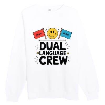 Dual Language Crew Premium Crewneck Sweatshirt