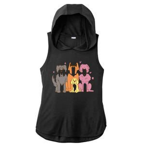 Dog Lover Cute Pet Gift Ladies PosiCharge Tri-Blend Wicking Draft Hoodie Tank