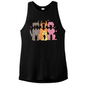 Dog Lover Cute Pet Gift Ladies PosiCharge Tri-Blend Wicking Tank