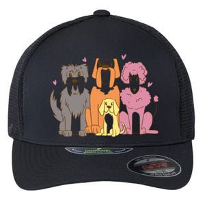 Dog Lover Cute Pet Gift Flexfit Unipanel Trucker Cap