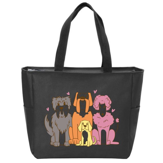 Dog Lover Cute Pet Gift Zip Tote Bag