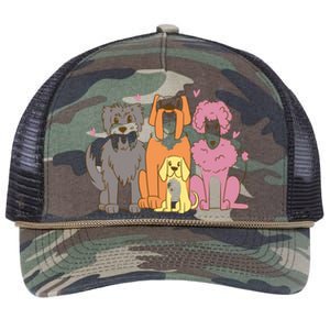 Dog Lover Cute Pet Gift Retro Rope Trucker Hat Cap