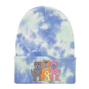 Dog Lover Cute Pet Gift Tie Dye 12in Knit Beanie