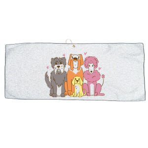 Dog Lover Cute Pet Gift Large Microfiber Waffle Golf Towel