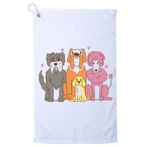 Dog Lover Cute Pet Gift Platinum Collection Golf Towel