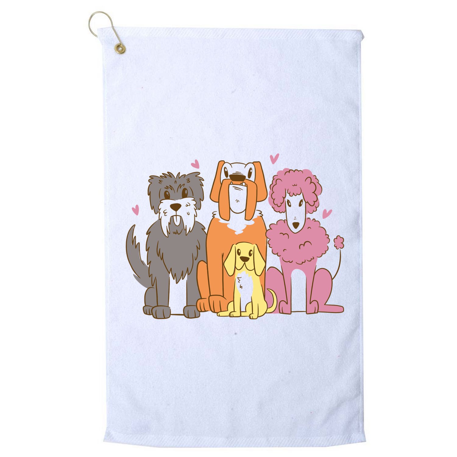 Dog Lover Cute Pet Gift Golf Towel