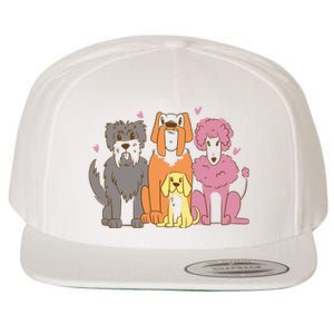 Dog Lover Cute Pet Gift Wool Snapback Cap