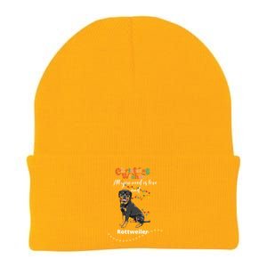 Dog Lovers' Christmas Wishes Rottweiler Xmas Greetings Gift Knit Cap Winter Beanie