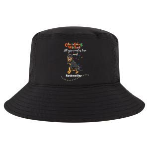 Dog Lovers' Christmas Wishes Rottweiler Xmas Greetings Gift Cool Comfort Performance Bucket Hat