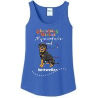 Dog Lovers' Christmas Wishes Rottweiler Xmas Greetings Gift Ladies Essential Tank