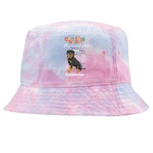 Dog Lovers' Christmas Wishes Rottweiler Xmas Greetings Gift Tie-Dyed Bucket Hat