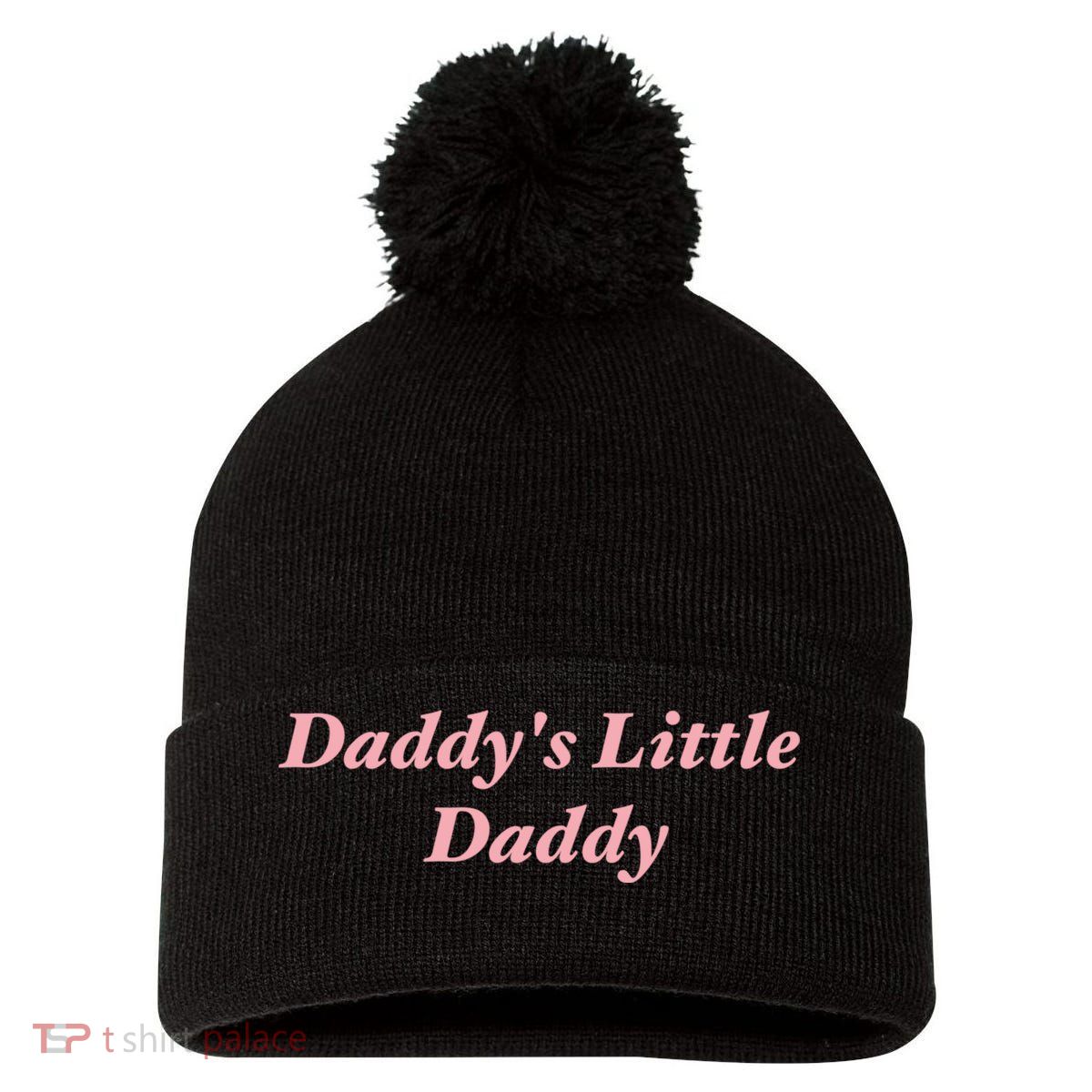 Daddy's Little Daddy Funny Pom Pom 12in Knit Beanie