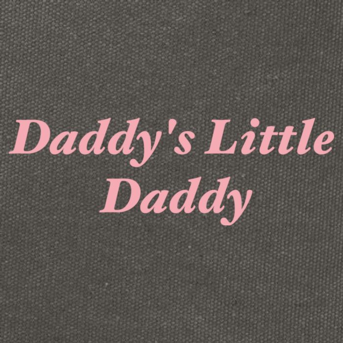 Daddy's Little Daddy Funny Cotton Canvas Backpack