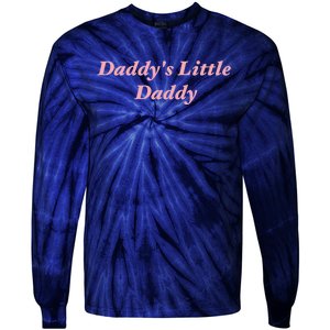 Daddy's Little Daddy Funny Tie-Dye Long Sleeve Shirt