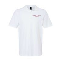 Daddy's Little Daddy Funny Softstyle Adult Sport Polo