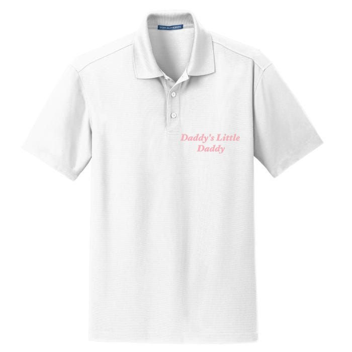 Daddy's Little Daddy Funny Dry Zone Grid Polo