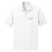 Daddy's Little Daddy Funny PosiCharge RacerMesh Polo