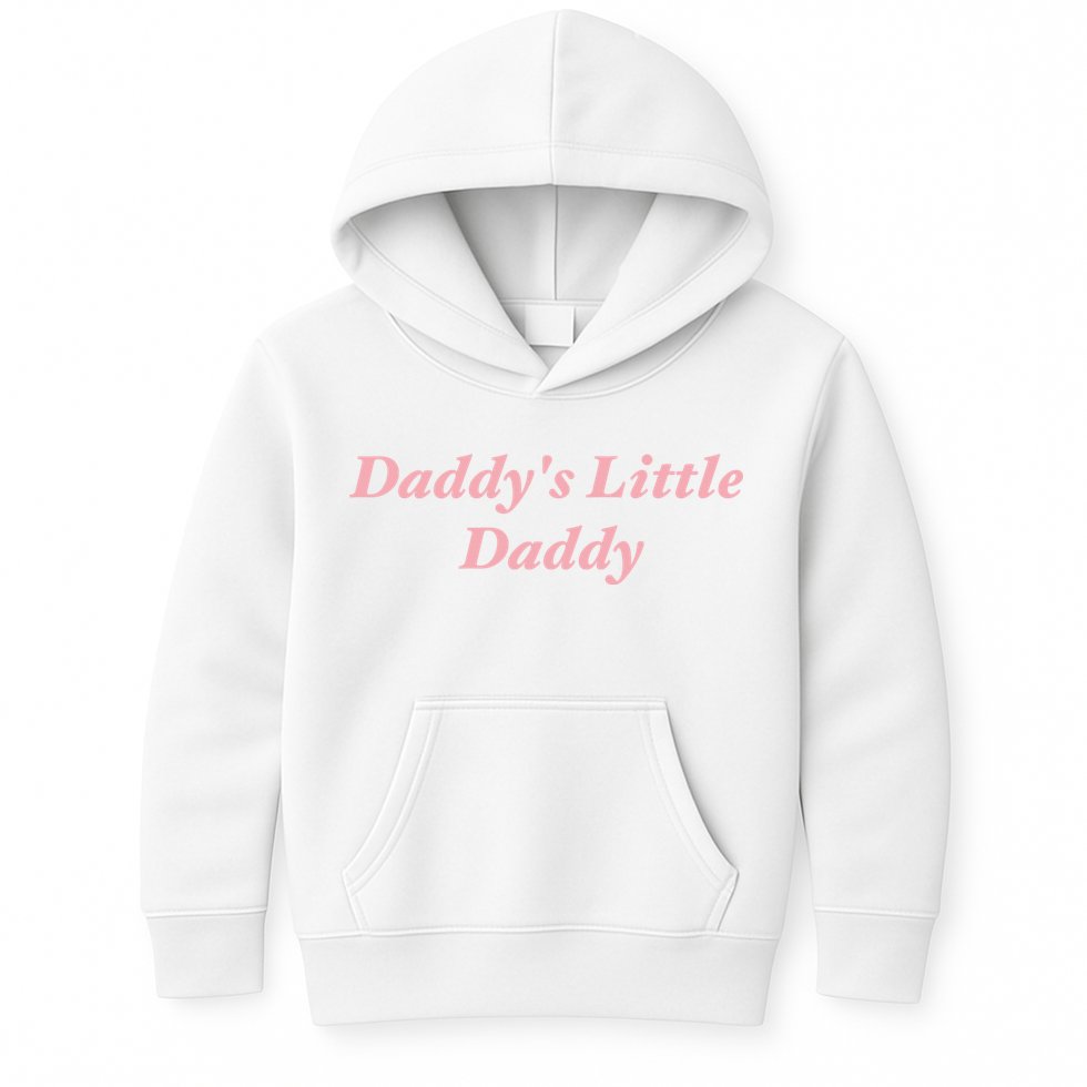 Daddy's Little Daddy Funny Kids Hoodie