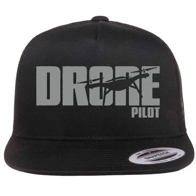 Drone Life Design For Drone Pilot And Drone Operator Flat Bill Trucker Hat
