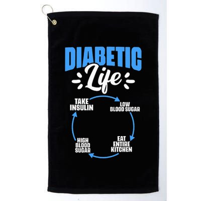 Diabetic Life Diabetes Warrior Diabetes Awareness Golf Towel