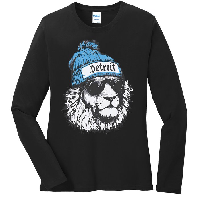 Detroit Lovers Detroit Idea Ladies Long Sleeve Shirt