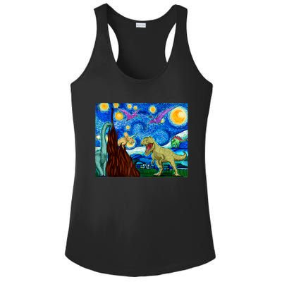 Dinosaur Lover Dinosaur Art T Rex Art Dinosaur Ladies PosiCharge Competitor Racerback Tank