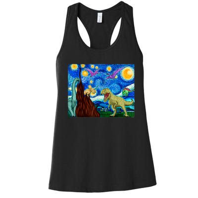 Dinosaur Lover Dinosaur Art T Rex Art Dinosaur Women's Racerback Tank