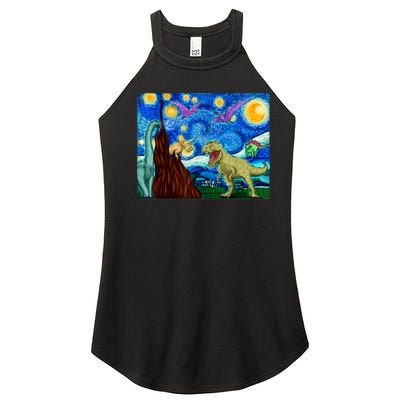 Dinosaur Lover Dinosaur Art T Rex Art Dinosaur Women’s Perfect Tri Rocker Tank