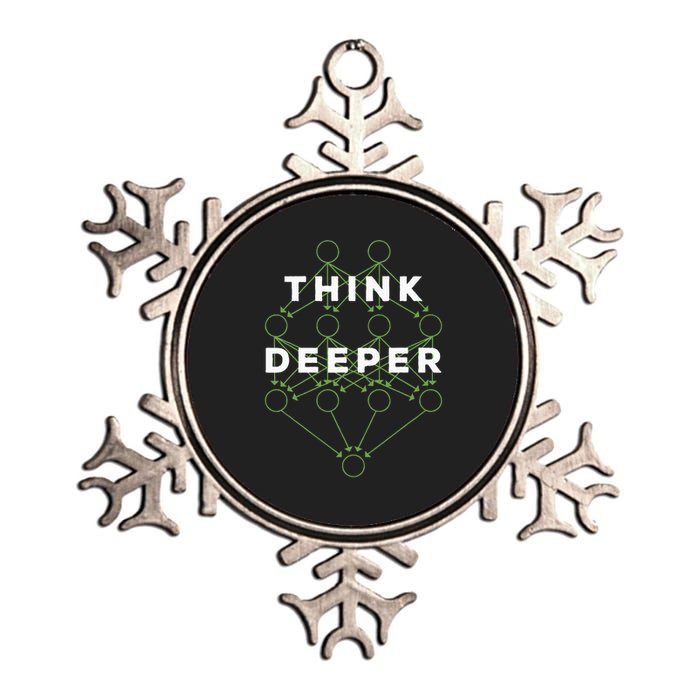 Deep Learning Data Scientist Gift Ai Developer Metallic Star Ornament