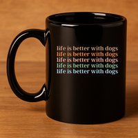 Dog Lover 11oz C Handle Ceramic Mug