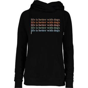 Dog Lover Womens Funnel Neck Pullover Hood