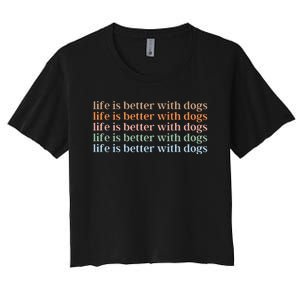 Dog Lover Women's Crop Top Tee