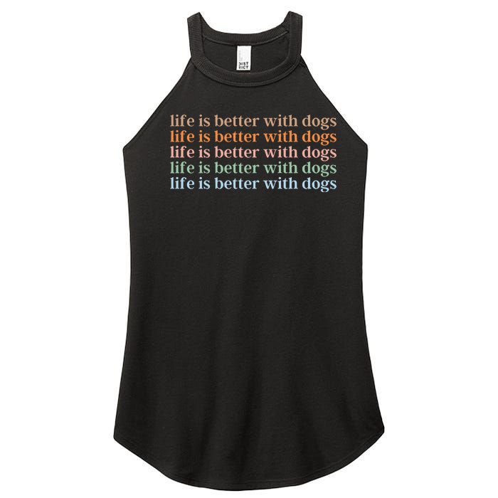 Dog Lover Women's Perfect Tri Rocker Tank