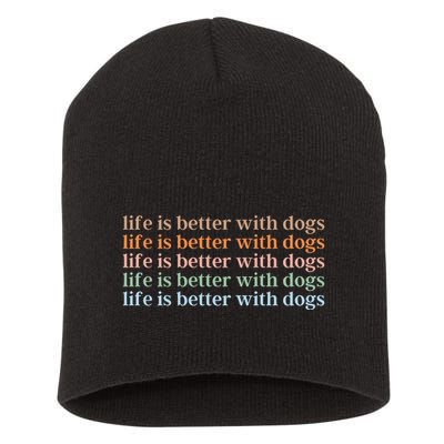 Dog Lover Short Acrylic Beanie
