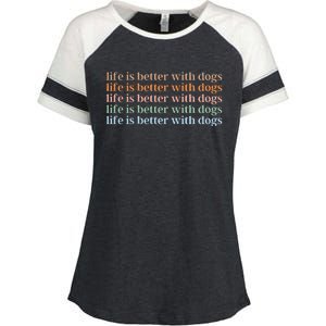 Dog Lover Enza Ladies Jersey Colorblock Tee