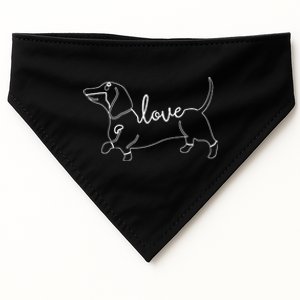 Dachshund Love Doxie Wiener Dog & Puppy USA-Made Doggie Bandana