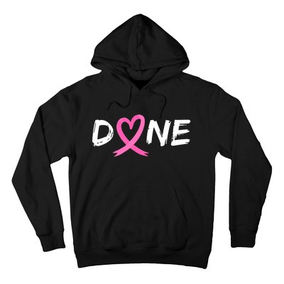 Done Last Day Of Radiation Chemo Breast Cancer Love Heart Hoodie