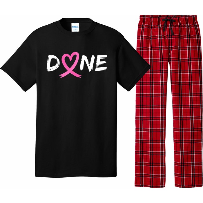 Done Last Day Of Radiation Chemo Breast Cancer Love Heart Pajama Set