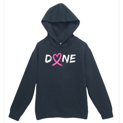 Done Last Day Of Radiation Chemo Breast Cancer Love Heart Urban Pullover Hoodie