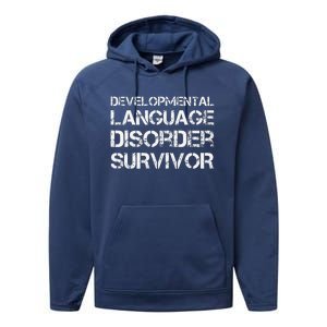 Developmental Language Disorder Survivor Performance Fleece Hoodie