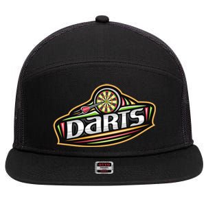 Darts Logo 7 Panel Mesh Trucker Snapback Hat