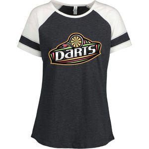 Darts Logo Enza Ladies Jersey Colorblock Tee