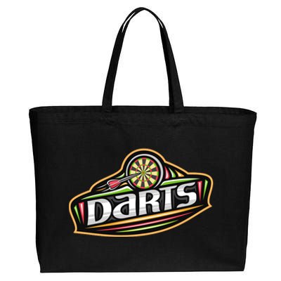 Darts Logo Cotton Canvas Jumbo Tote