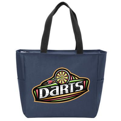 Darts Logo Zip Tote Bag