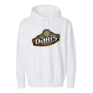 Darts Logo Garment-Dyed Fleece Hoodie